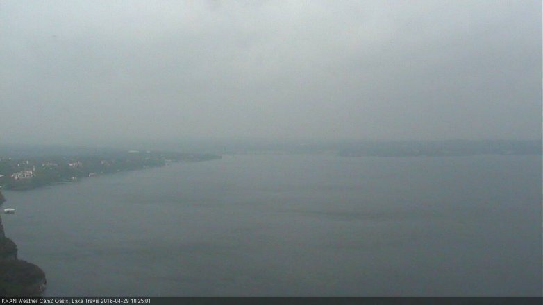 Lake Travis webcam, April 29, 2016 9:35 AM CT