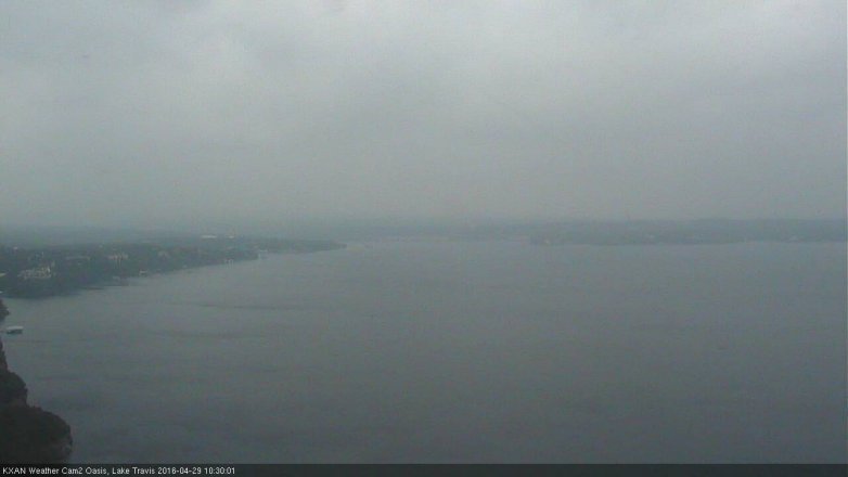 Lake Travis webcam, April 29, 2016 10:05 AM CT