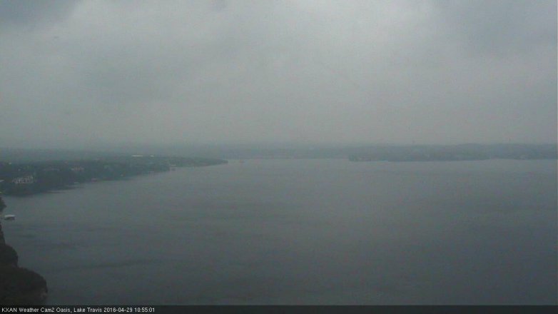 Lake Travis webcam, April 29, 2016 10:15 AM CT