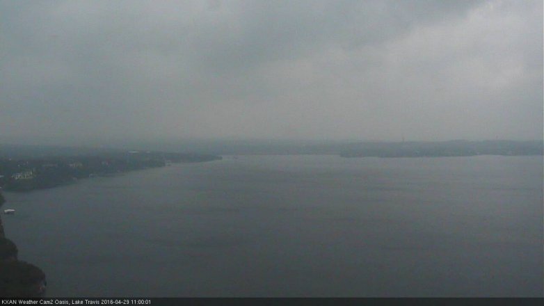 Lake Travis webcam, April 29, 2016 10:20 AM CT