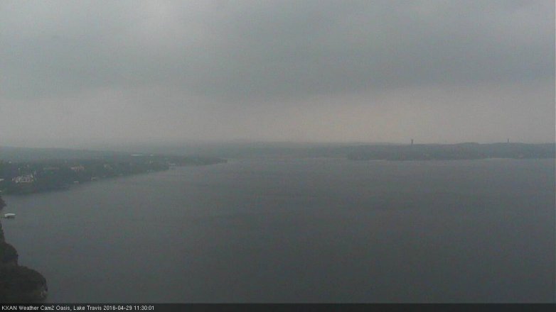 Lake Travis webcam, April 29, 2016 10:35 AM CT