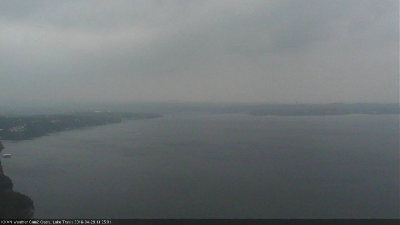 Lake Travis webcam, April 29, 2016 10:40 AM CT