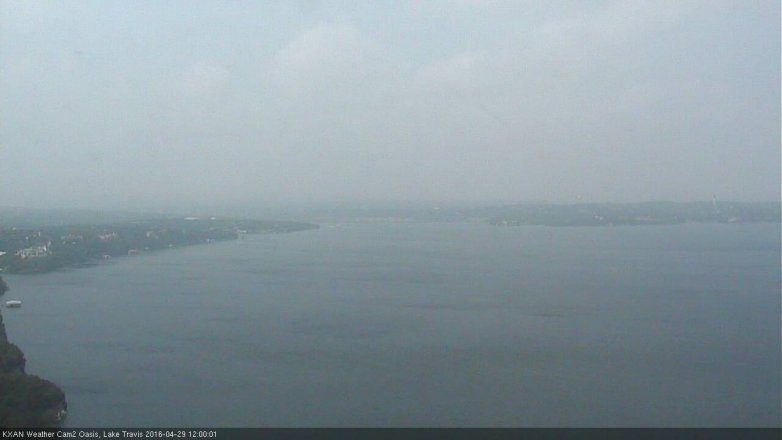 Lake Travis webcam, April 29, 2016 11:30 AM CT