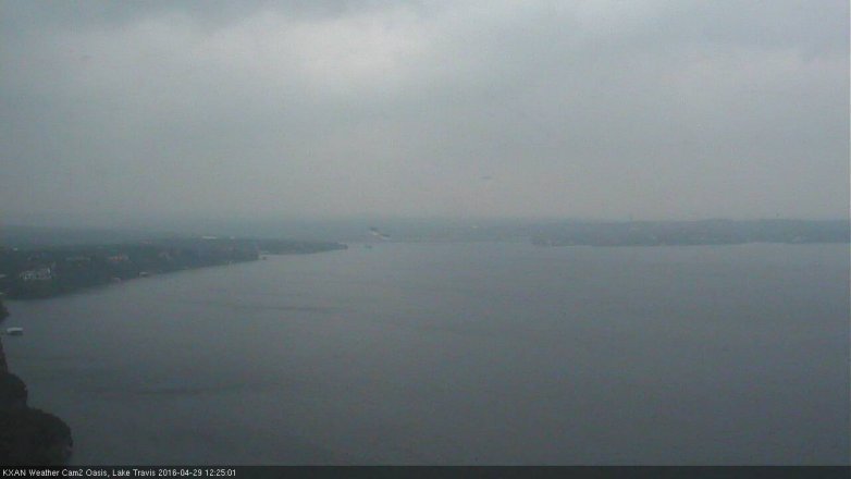 Lake Travis webcam, April 29, 2016 11:55 AM CT