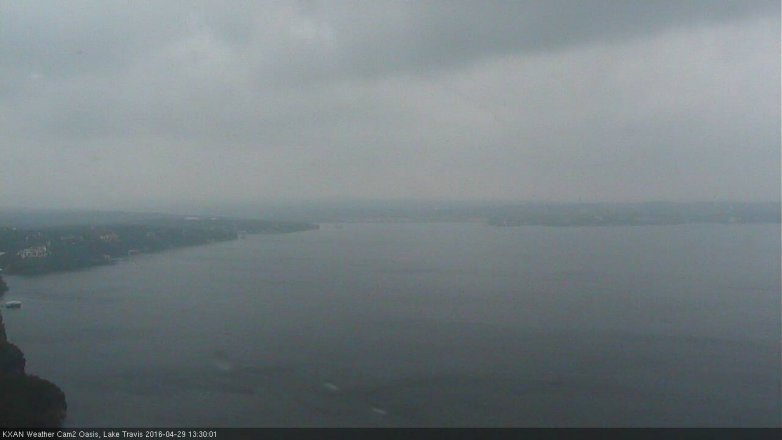 Lake Travis webcam, April 29, 2016 12:35 PM CT