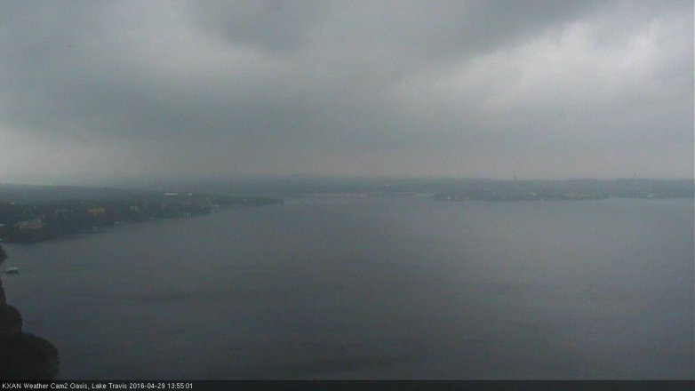Lake Travis webcam, April 29, 2016 1:10 PM CT