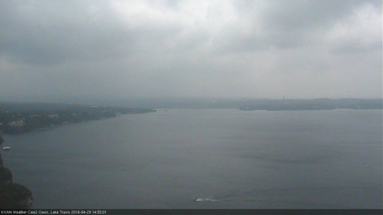 Lake Travis webcam, April 29, 2016 2:20 PM CT