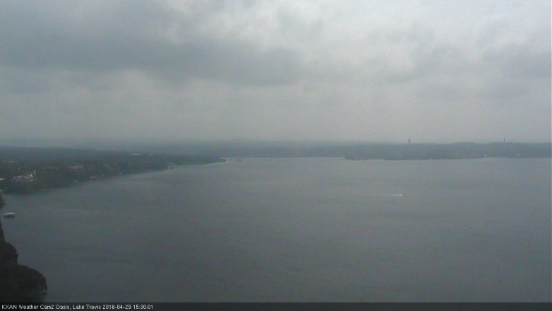 Lake Travis webcam, April 29, 2016 3:00 PM CT