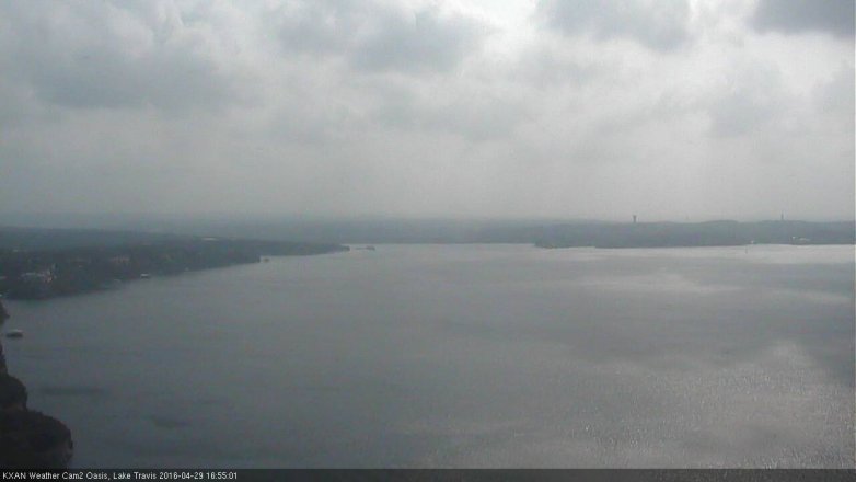 Lake Travis webcam, April 29, 2016 4:10 PM CT
