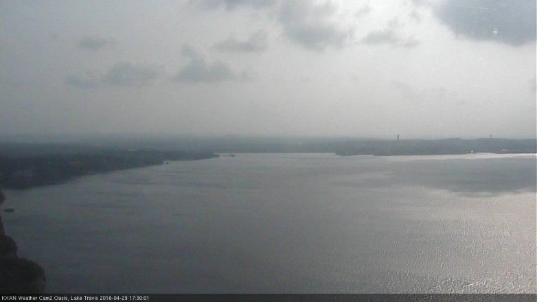 Lake Travis webcam, April 29, 2016 4:50 PM CT