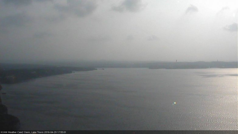 Lake Travis webcam, April 29, 2016 5:10 PM CT