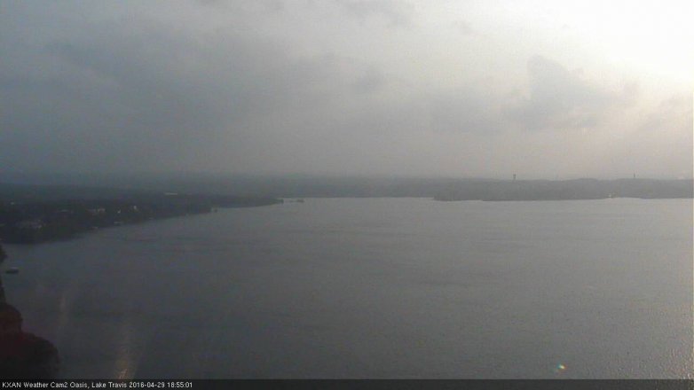 Lake Travis webcam, April 29, 2016 6:25 PM CT