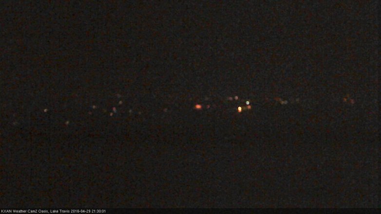 Lake Travis webcam, April 29, 2016 8:45 PM CT