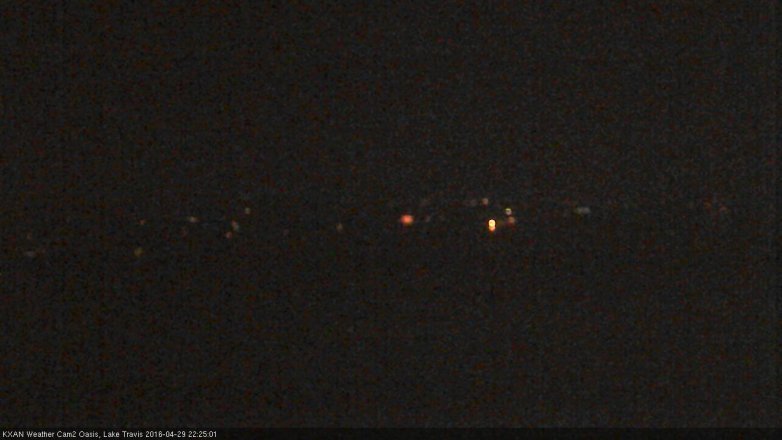 Lake Travis webcam, April 29, 2016 9:55 PM CT