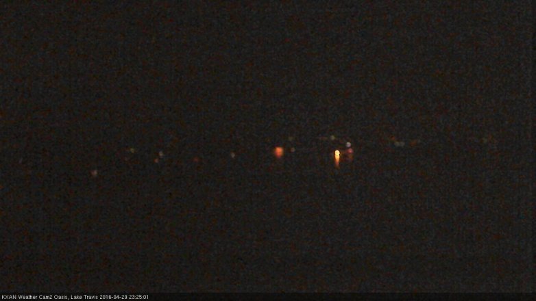 Lake Travis webcam, April 29, 2016 10:50 PM CT