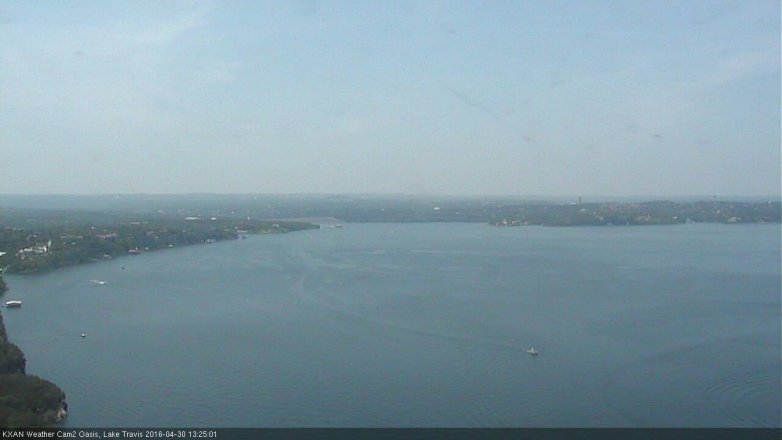 Lake Travis webcam, April 30, 2016 12:55 PM CT