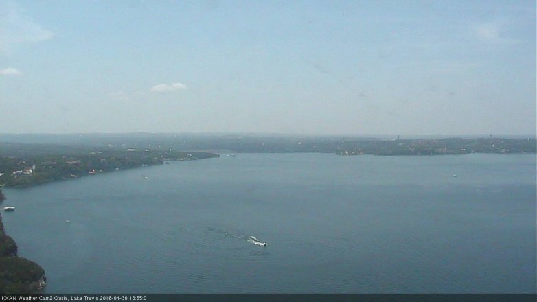 Lake Travis webcam, April 30, 2016 1:05 PM CT