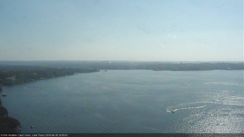 Lake Travis webcam, April 30, 2016 4:30 PM CT