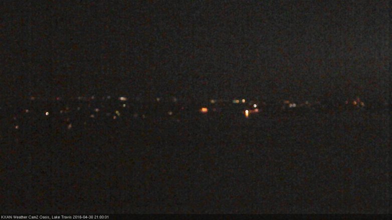 Lake Travis webcam, April 30, 2016 8:15 PM CT