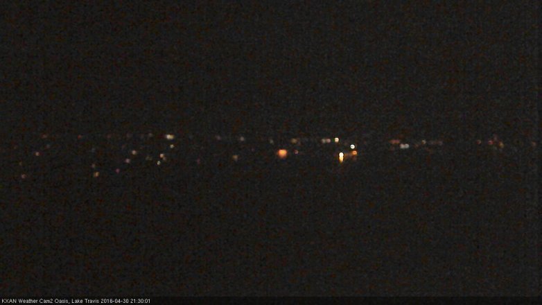 Lake Travis webcam, April 30, 2016 8:55 PM CT