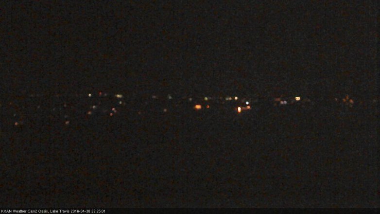 Lake Travis webcam, April 30, 2016 9:35 PM CT