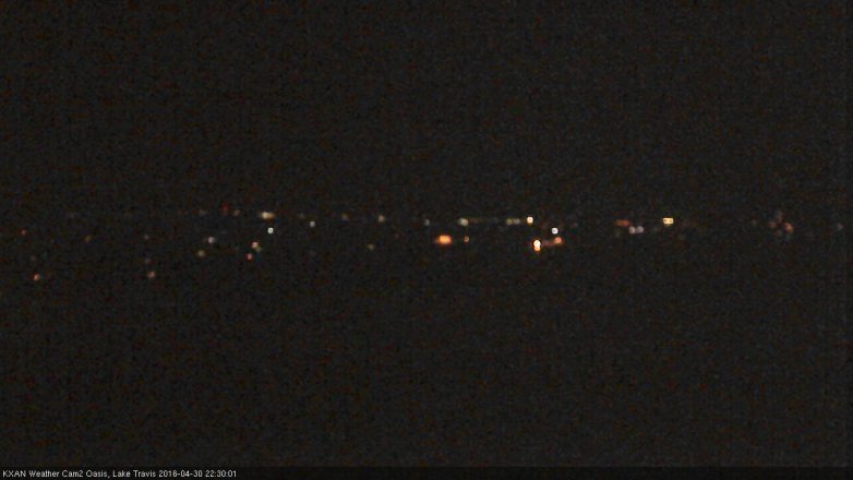 Lake Travis webcam, April 30, 2016 9:55 PM CT