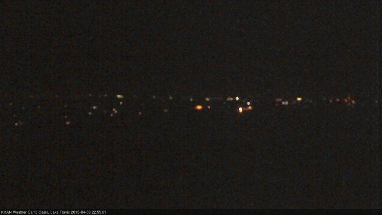 Lake Travis webcam, April 30, 2016 10:10 PM CT