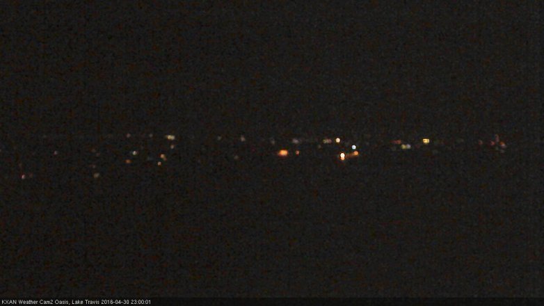 Lake Travis webcam, April 30, 2016 10:20 PM CT
