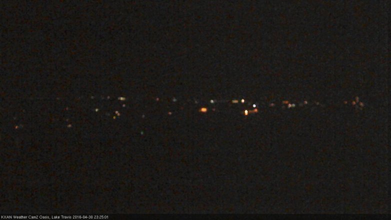 Lake Travis webcam, April 30, 2016 10:50 PM CT
