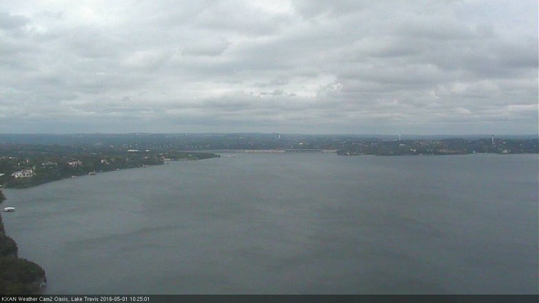 Lake Travis webcam, May 1, 2016 9:45 AM CT