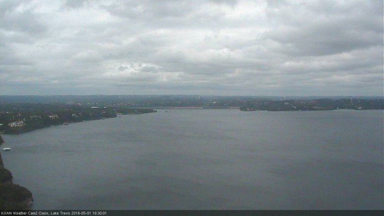 Lake Travis webcam, May 1, 2016 10:05 AM CT