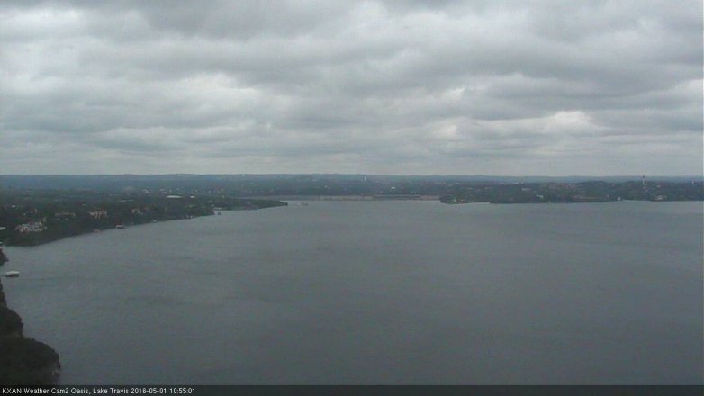 Lake Travis webcam, May 1, 2016 10:30 AM CT