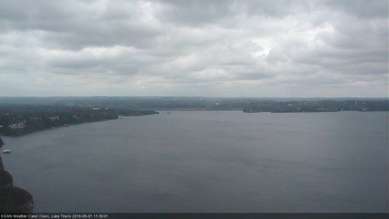 Lake Travis webcam, May 1, 2016 10:40 AM CT