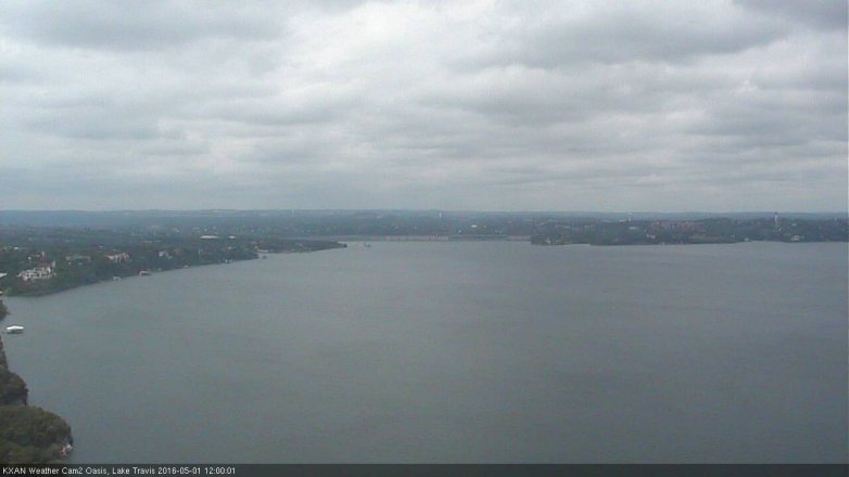 Lake Travis webcam, May 1, 2016 11:10 AM CT