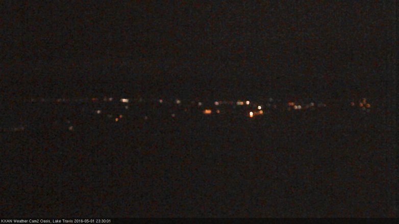 Lake Travis webcam, May 1, 2016 11:05 PM CT