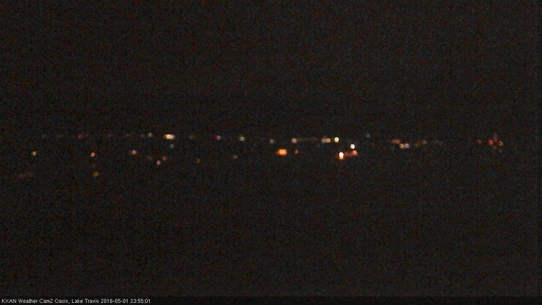 Lake Travis webcam, May 1, 2016 11:15 PM CT