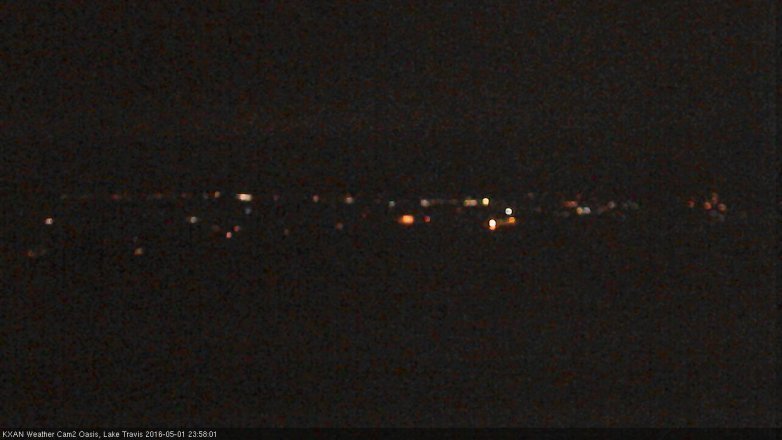 Lake Travis webcam, May 1, 2016 11:45 PM CT