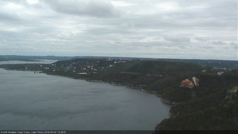 Lake Travis webcam, May 2, 2016 12:35 PM CT