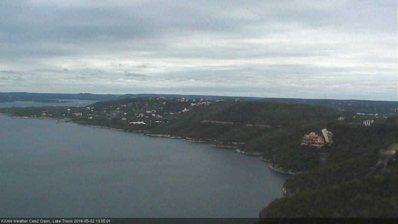 Lake Travis webcam, May 2, 2016 1:10 PM CT