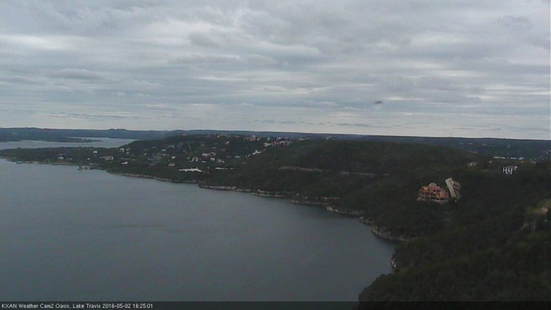 Lake Travis webcam, May 2, 2016 3:40 PM CT