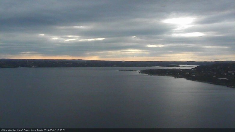 Lake Travis webcam, May 2, 2016 5:40 PM CT