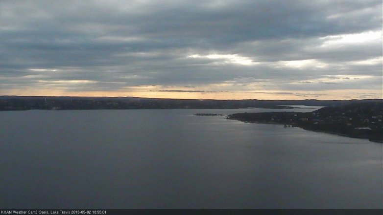 Lake Travis webcam, May 2, 2016 6:25 PM CT