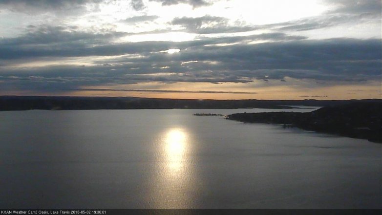 Lake Travis webcam, May 2, 2016 7:00 PM CT
