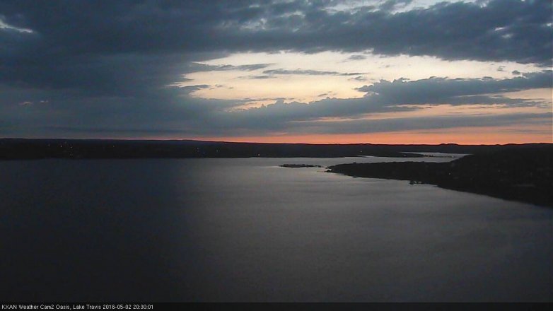 Lake Travis webcam, May 2, 2016 7:40 PM CT