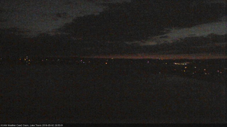 Lake Travis webcam, May 2, 2016 8:05 PM CT