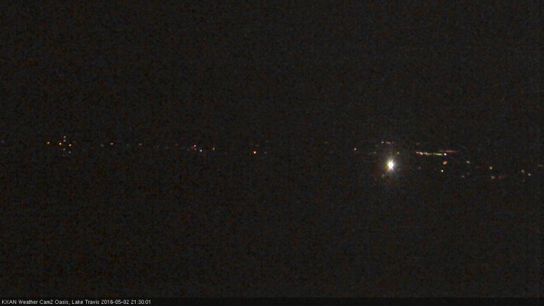 Lake Travis webcam, May 2, 2016 8:50 PM CT