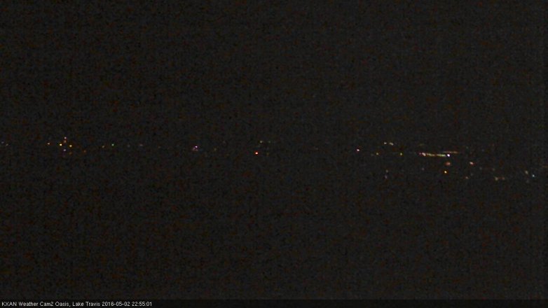 Lake Travis webcam, May 2, 2016 10:05 PM CT