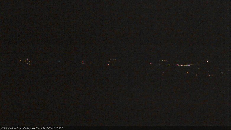 Lake Travis webcam, May 2, 2016 10:50 PM CT