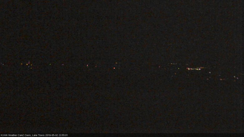 Lake Travis webcam, May 2, 2016 11:20 PM CT