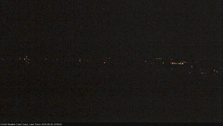Lake Travis webcam, May 2, 2016 11:40 PM CT